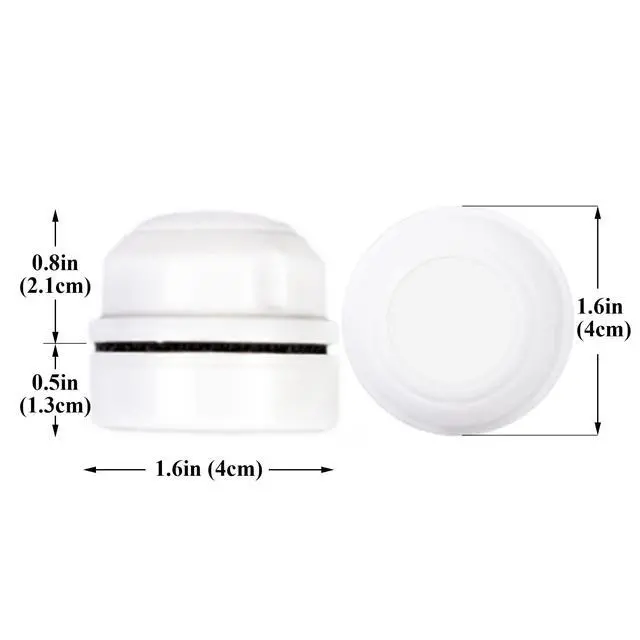 Alt view image 4 of 4 - Tank Cleaner Magnet, Nano & Small Fish Tank Stain Scrubber, Magnetic Floating Glass Aquarium Cleaner, Fresh and Marine Water Cleaning Magnet, Aquarium Supplies, 1.5", White Plastic