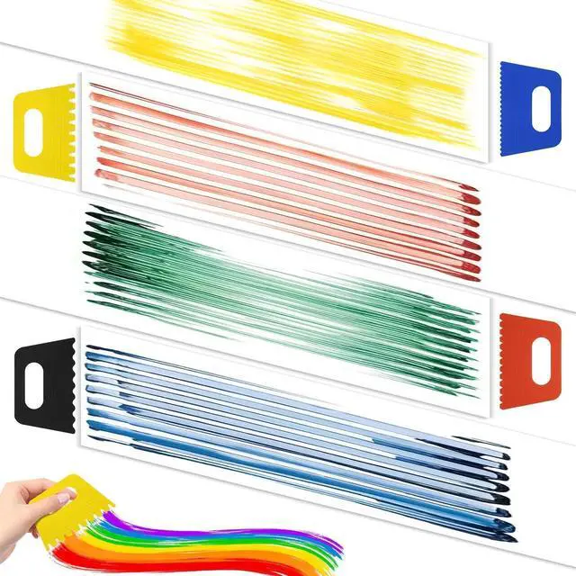 Alt view image 3 of 7 - 19 PCS Painting Spatula Set, Stainless Steel Palette Knife Set with Art Paint Scrapers, Paint Spatula Tools for Oil Canvas, Watercolor, Acrylic Painting