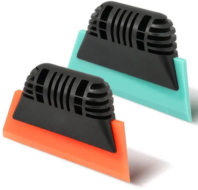 Main image of Window Tint Tool 5-inch Rubber Window Squeegee 2PCS Non-Slip Handy Tint Squeegee for Window Tinting,Vinyl WrapApplicator Household Shower,Mirror,Glass Window Cleaning Water Wiper Turbo Scraper