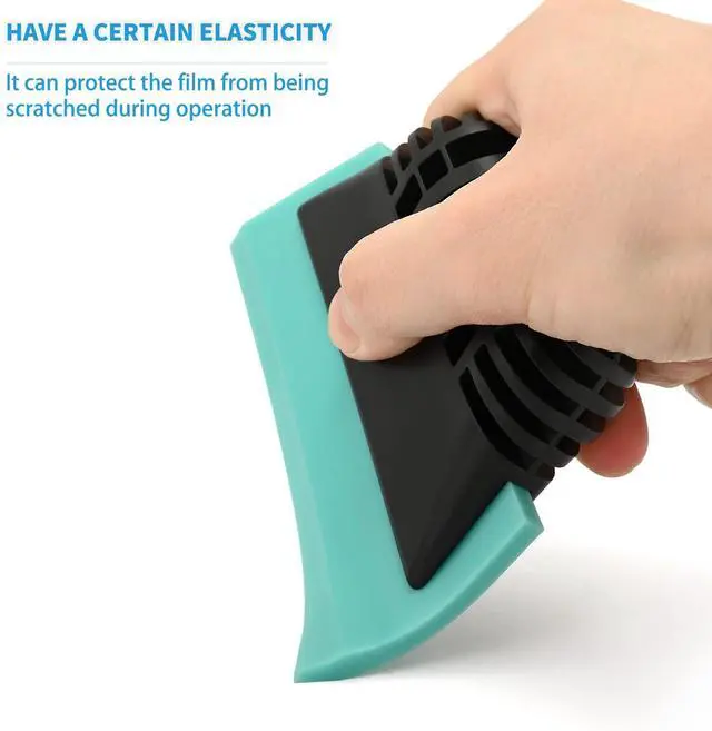 Alt view image 2 of 7 - Window Tint Tool 5-inch Rubber Window Squeegee 2PCS Non-Slip Handy Tint Squeegee for Window Tinting,Vinyl WrapApplicator Household Shower,Mirror,Glass Window Cleaning Water Wiper Turbo Scraper