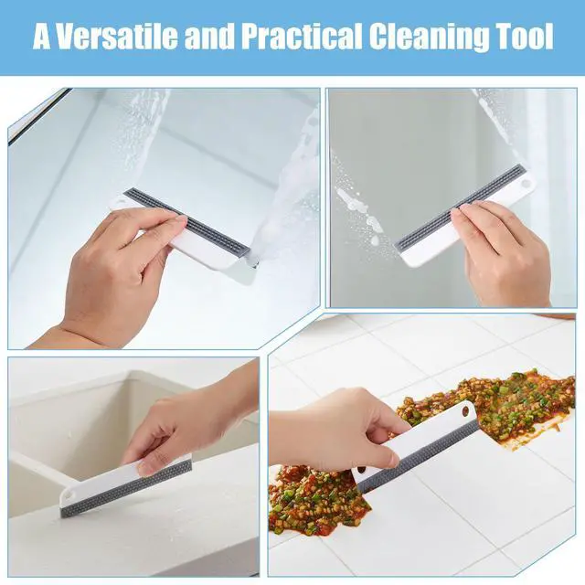Alt view image 5 of 7 - Small Rubber Squeegee, All-Purpose Mini Soft Rubber Window Squeegee Silicone Mini Kitchen Countertop Scraper for Cleaning Sink, Counter, Tiles,Car Windows and Side Mirrors