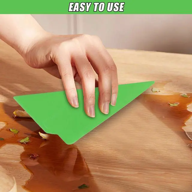 Alt view image 5 of 6 - 2PCS Triangle Contour Squeegee Car Window Tint Tools- Flexible Multi-Edge Corner Squeegee Vinyl Wrap Tool- Card Scraper Window Tint Squeegees for Car Wrap Film Installation Application (Green)