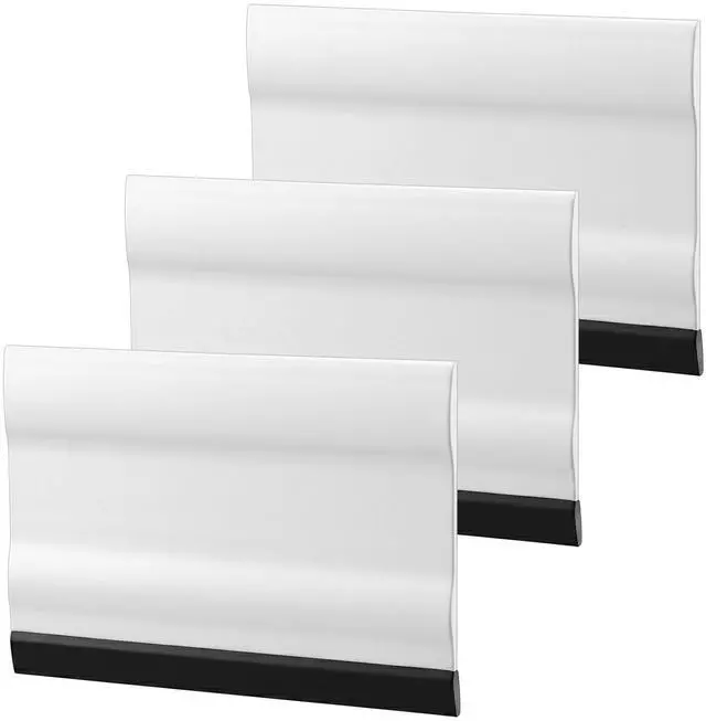 Main image of 3Pcs Mini Rubber Squeegee 3 Inch Small Handheld Window Scraper | Cleaning Tool for Car Windshield Bathroom Shower Mirror Glass Counter Film Stickers (Black+White)