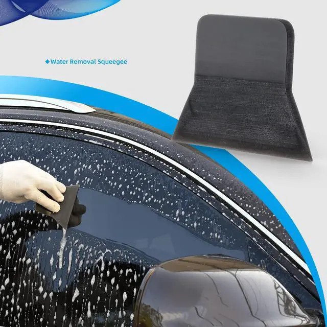 Alt view image 5 of 7 - 3 PCS PPF Squeegee Kit Small Squeegee for Vinyl 80 Durometer | Black TPU Rubber Scraper, Vinyl Squeegee for Window Glass Cleaning Car Paint Protection Film Installation Car Wrap PPF Tools