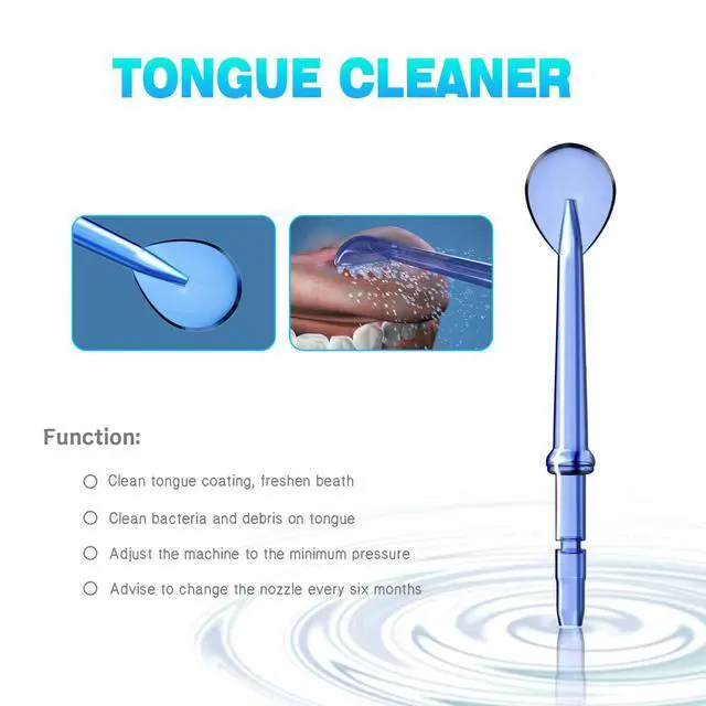 Alt view image 3 of 6 - Tip for Waterpik Water Flosser, Tongue Scraper Attachment Replacement for Waterpik Water Flosser, 3PCS
