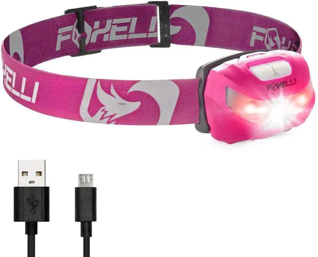 Main image of USB-C Rechargeable LED Headlamp Super Bright, Lightweight Head Lamp for Running, Camping, Hiking & Work Comfortable Fit for Adults & Kids