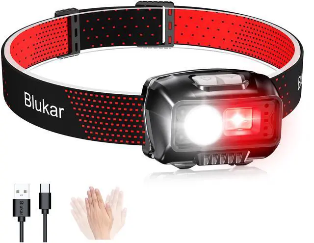 Main image of LED Headlamp Rechargeable, 2000L Super Bright Headlight Flashlight | 8 Modes & Stepless Dimming, Spotlight & Floodlight, Motion Sensor, IPX5 Waterproof for Camping, Hiking, Running, Fishing