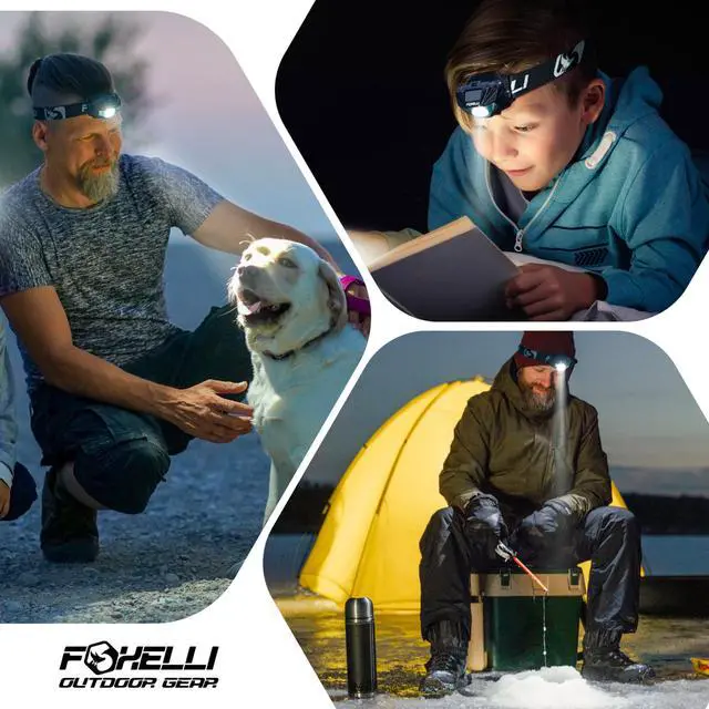 Alt view image 5 of 7 - USBCRechargeable LED Headlamp UltraLight 2.4oz & Bright180Lumens Red/White Light, 5Modes, IPX5 Waterproof, 40h Runtime for Trail Running, Camping, Hiking