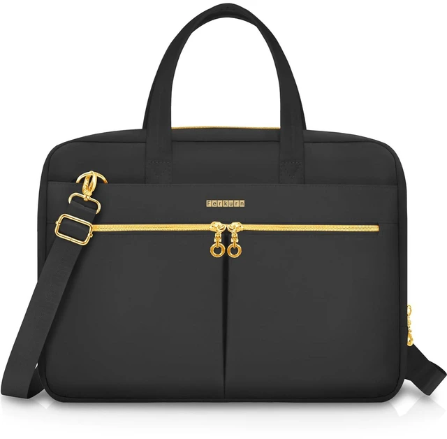 Alt view image 7 of 7 - 17 17.3 Inch Laptop Bag Case Women Men Compatible with HP OmniBook Envy Omen Pavilion/LG Gram/Dell Inspiron Precision/Yoga ThinkPad, Carrying Briefcase Messenger Computer Bag 18 inch, Black