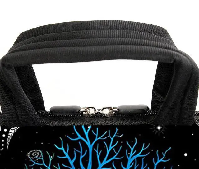 Alt view image 5 of 6 - 17" Laptop Shoulder Bag Carrying Case Adjustable shoulder straps, comfortable handle, front pocket for storing mouse (Color Tree)