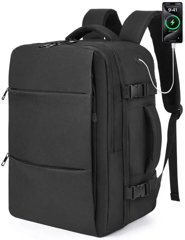 Main image of Carry-on Backpack for Traveling Flight Approved Personal Item Bag | 17x13x8 Airplane Approved 180° Suitcase-Style Opening15.6inch Laptop Backpack Lightweight Weekender Overnight Bag