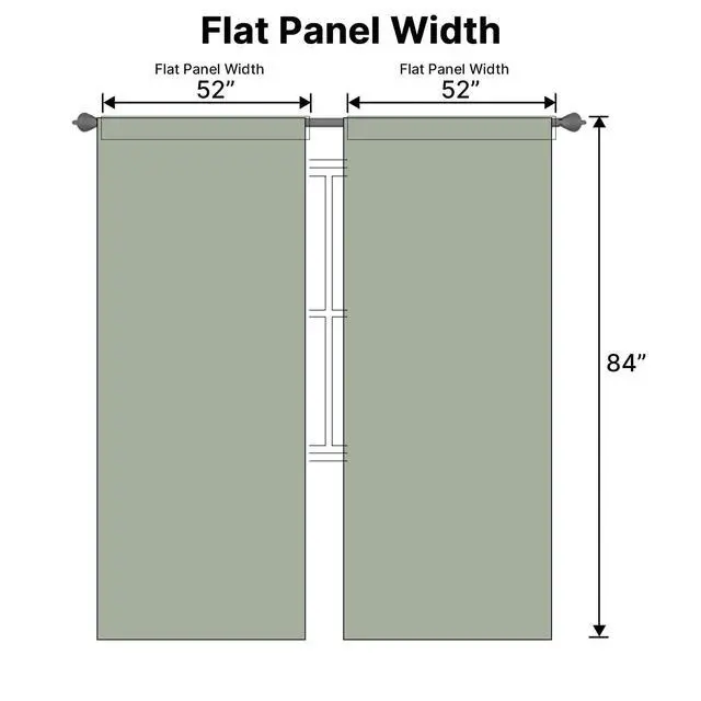 Alt view image 7 of 7 - Blackout Curtains Thermal Insulated Window Treatment Panels Room Darkening Blackout Drapes for Living Room Back Tab/Rod Pocket Bedroom Draperies, 52 x 84 Inch, Light Sage, 2 Panels