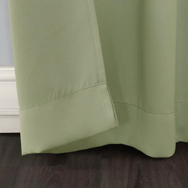 Alt view image 3 of 6 - Energy Saving Blackout Grommet Curtain Panel, 40" x 84", Sage Green