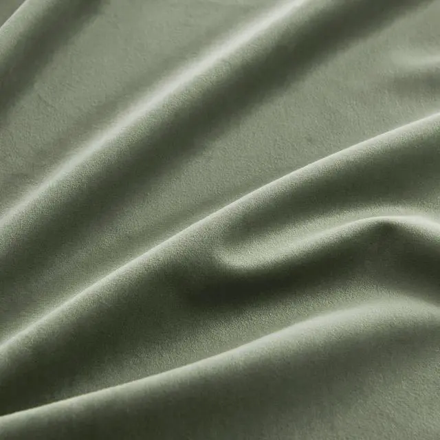 Alt view image 7 of 7 - HOME Sage Green Velvet Curtains 84 inches for Bedroom Living Room | Thermal Insulated, Room Darkening, Super Soft Velvet, Drapes with Pleat Tape, Dining Room Home Theater, W52 x L84, 2 Panels
