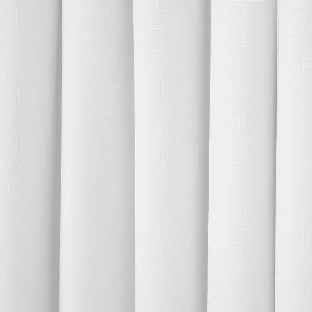 Alt view image 4 of 6 - Modern Blackout Thermal Rod Pocket Window Curtain for Bedroom or Living Room (1 Panel), 42 X 84, White