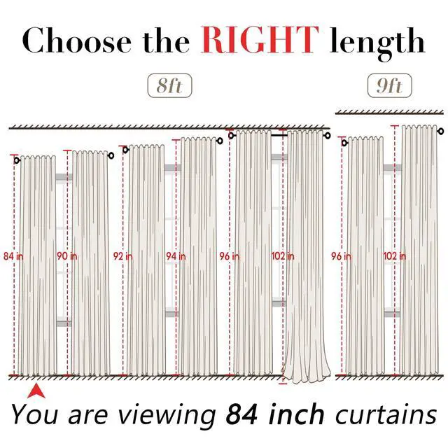 Alt view image 4 of 7 - Linen Cotton Curtains for Living Room, Cream Off White Natural Fabric Light Filtering Semi Sheer Curtains 84 Inches Long, Ivory Pleated Farmhouse Curtain Drapes 84 Inch Length 2 Panels Set Dining Room