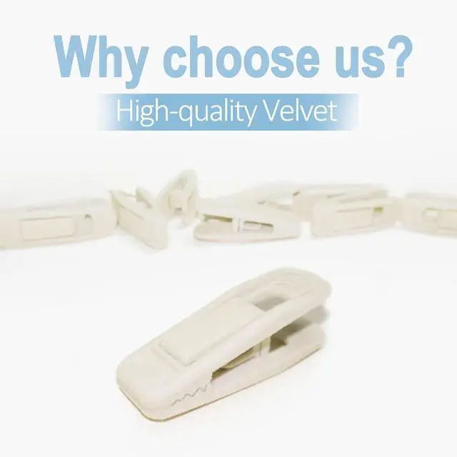 Alt view image 6 of 7 - Velvet Hanger Clips for Velvet Hangers - 20 PCS Beige Non-Slip Velvet Clip for Skirt Hanger, Strong Flocking Clips Fit for Ivory Velvet Hangers