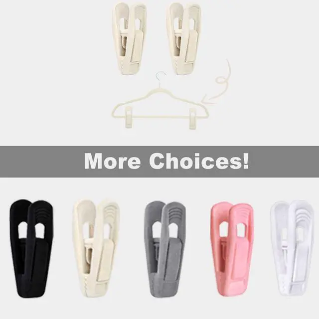 Alt view image 7 of 7 - Velvet Hanger Clips for Velvet Hangers - 20 PCS Beige Non-Slip Velvet Clip for Skirt Hanger, Strong Flocking Clips Fit for Ivory Velvet Hangers