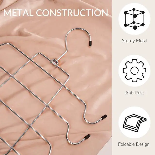 Alt view image 6 of 6 - 2 Pack Tank Top Hanger, Bra Organizer for Closet, Space Saving | 32 Hooks Total, Sturdy Metal, 360° Rotating, Foldable Design, Hanging Closet Organizers and Storage for Apartments and Dorms