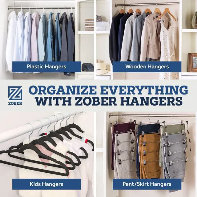 Alt view image 6 of 6 - Clothes Hangers - White, Plastic Hangers 50 Pack for Shirts, Dresses, and Pants - Durable, Flexible Plastic Clothing Hangers | Durable, flexible plastic clothes hangers,