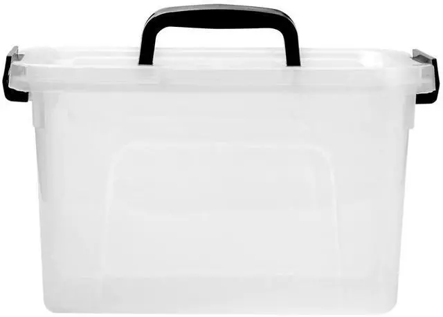 Alt view image 3 of 7 - 6 Quart Clear Storage Latch Box/Bins, 6-Pack Plastic Container with Latches and Lid