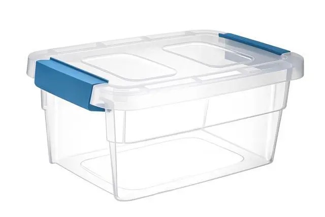 Alt view image 7 of 7 - Clear Plastic Storage Bins with Lids Stackable Storage Bins (15 Quart)