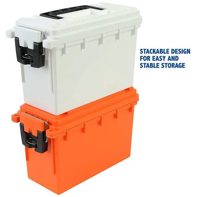 Alt view image 7 of 7 - 12680 Marine Storage Box, Dry Box Made in USA, Water Resistant Container for Boat and Dock Gear, Small Parts Organizer with Latch, Stackable