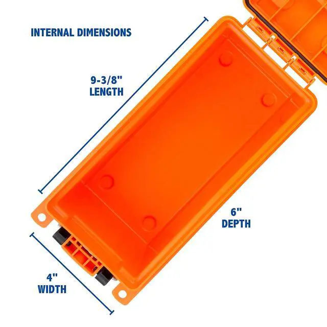 Alt view image 3 of 7 - 12680 Marine Storage Box, Dry Box Made in USA, Water Resistant Container for Boat and Dock Gear, Small Parts Organizer with Latch, Stackable