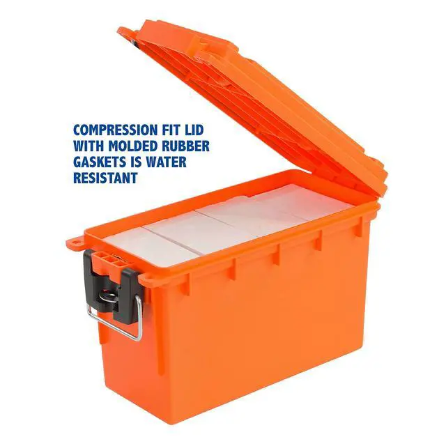 Alt view image 4 of 7 - 12680 Marine Storage Box, Dry Box Made in USA, Water Resistant Container for Boat and Dock Gear, Small Parts Organizer with Latch, Stackable