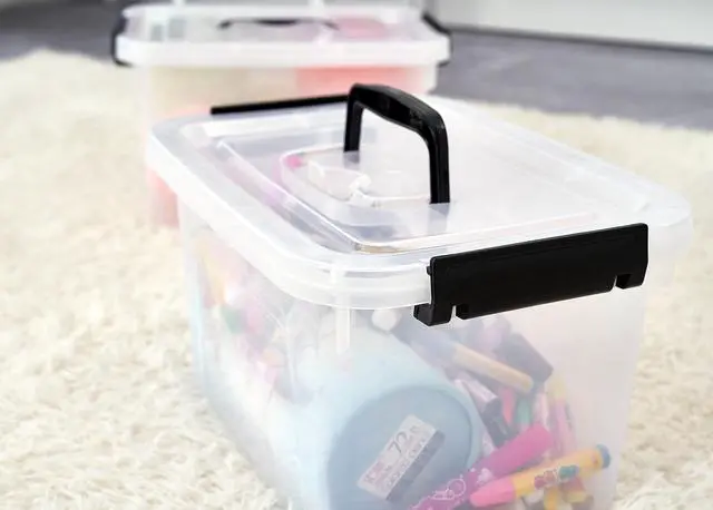 Alt view image 3 of 7 - Clear Storage Latch Box/Bin, 2-Pack Plastic Organizing Container with Handle and Lids (7 QT/16QT)