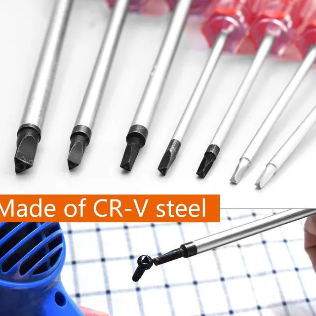 Alt view image 3 of 7 - Triangle Screwdrivers Set 7 Sizes 1.4mm 1.8mm 2.0mm 2.3mm 2.7mm 3.0mm 4.2mm, SKZIRI 7in1 Triangle Screwdriver Tool Kit for Fixing Electronic Toys Household Electrical Appliances Repairs