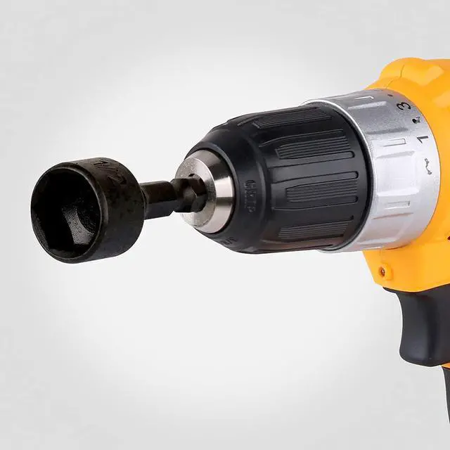 Alt view image 7 of 7 - 22-Piece Power Nut Driver Set for Impact Drill, SAE and Metric, 1/4 Nut Driver Hex Keys, Hex Head Drill Bit Set