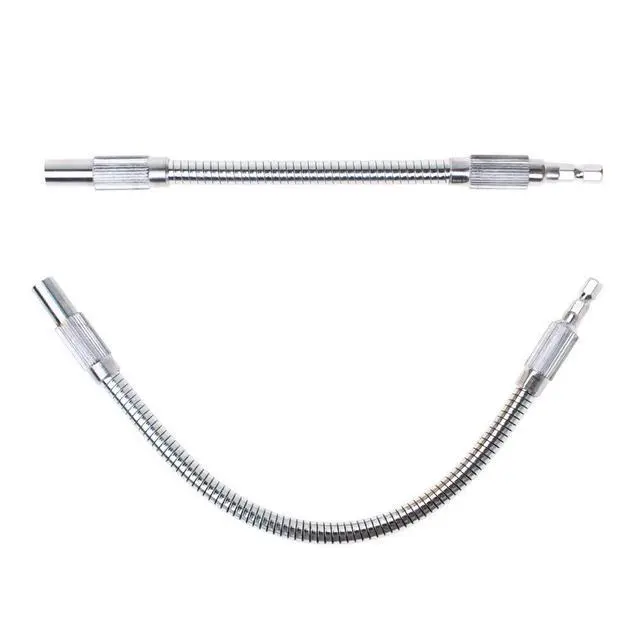 Alt view image 3 of 7 - 2PC Flexible Drill Bit Extension for Tight Spaces 360° Access | Quick Change 1/4" Hex Magnetic Bit Holder Flex Shaft Extension for Impact Driver for hand ratchets, screwdrivers and drills