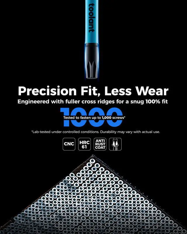 Alt view image 3 of 6 - 10pc Double Square 8-Point Bit Set S2 Steel, #1/#2/#3, 1/4" Hex | Torsion zone absorbs torque peaks; magnetic tips grip screws tight ideal for RVs, trailers & electrical repairs