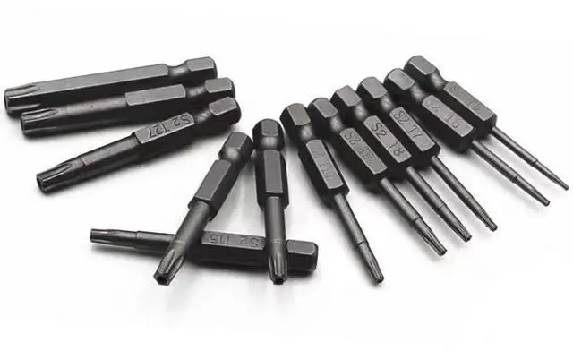 Alt view image 5 of 6 - 12-Piece Security Bits Screwdriver Set Star Driver Bit (50mm)
