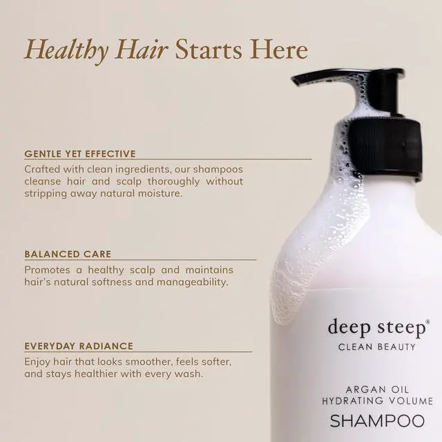Alt view image 3 of 7 - Nourishing Volume Shampoo, 17 oz Gentle Cleanser with Aloe, Lavender, Kelp, Rice Protein & Glycerin Sulfate-Free, Vegan, Clean Beauty Hair Care, Soft & Full Hair