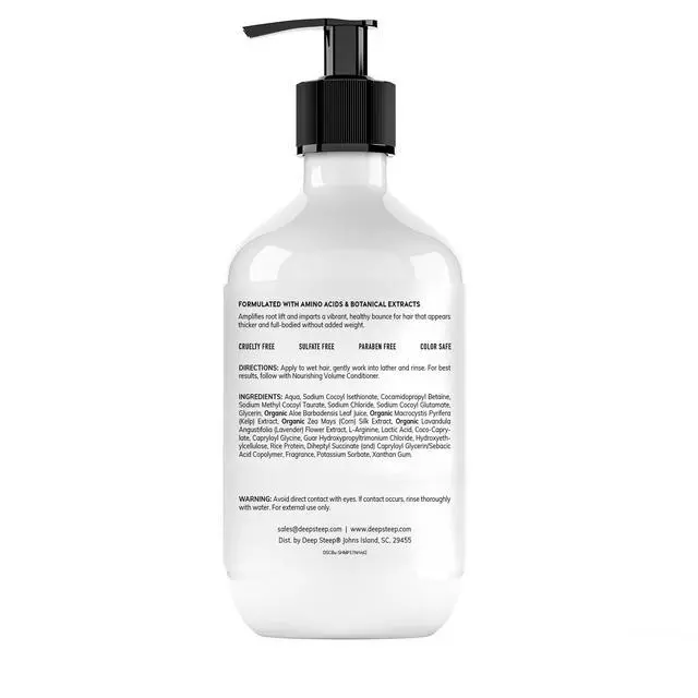 Alt view image 2 of 7 - Nourishing Volume Shampoo, 17 oz Gentle Cleanser with Aloe, Lavender, Kelp, Rice Protein & Glycerin Sulfate-Free, Vegan, Clean Beauty Hair Care, Soft & Full Hair