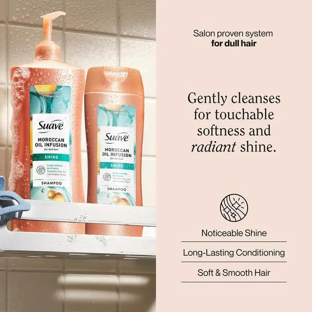 Alt view image 2 of 7 - Oil Infusion Shine Shampoo 2-Size Bundle, Gentle Everyday Cleanser for Smooth, Shiny Hair
