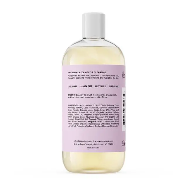 Alt view image 2 of 7 - Lilac Blossom Body Wash, Hydrating Shower Gel with Hyaluronic Acid & Shea Butter for Sensitive Skin, Bodywash for Women & Men, 17 Fl Oz, 1-Pack