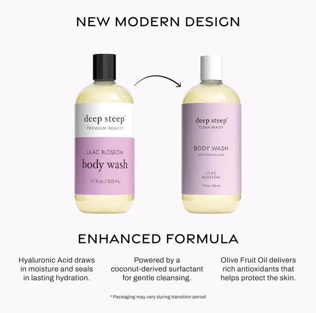 Alt view image 3 of 7 - Lilac Blossom Body Wash, Hydrating Shower Gel with Hyaluronic Acid & Shea Butter for Sensitive Skin, Bodywash for Women & Men, 17 Fl Oz, 1-Pack