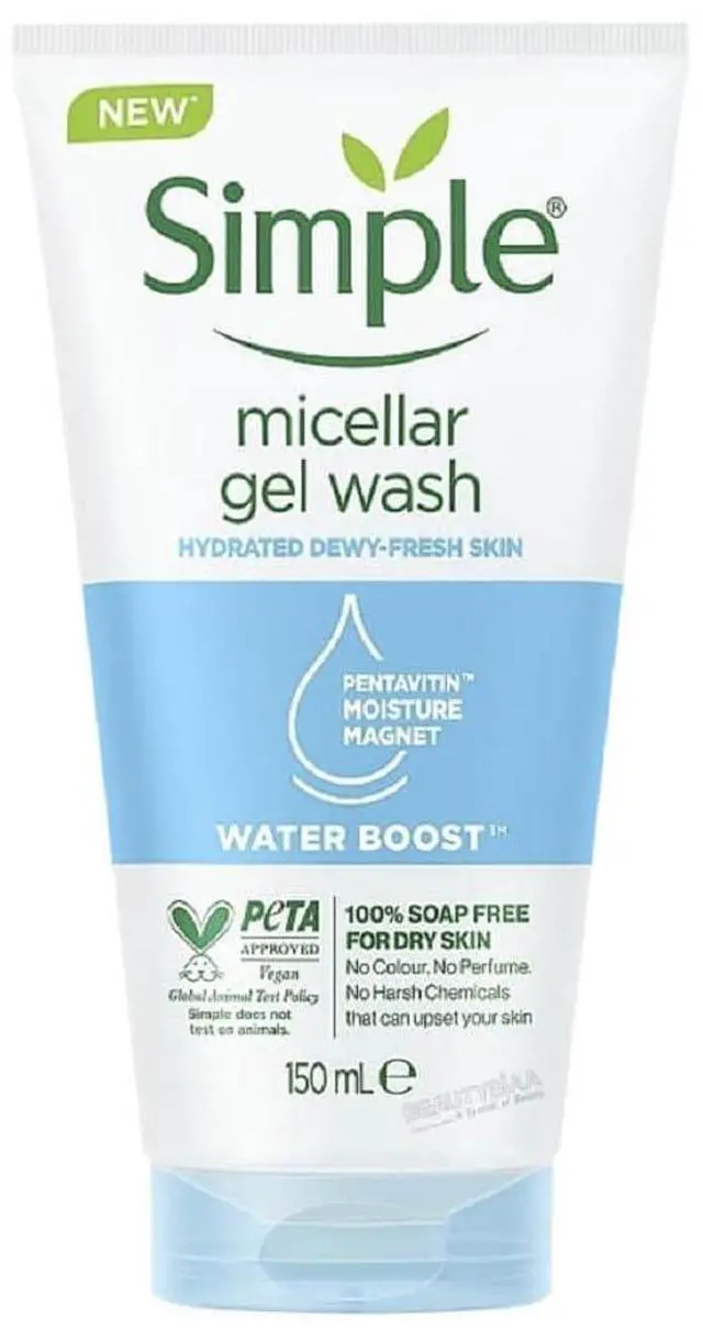 Main image of Simple Water Boost Micellar Gel Facial Wash, 5 Oz (150 ML) (1 Count)