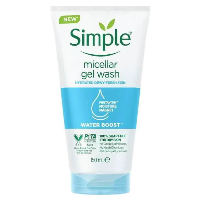 Alt view image 2 of 7 - Simple Water Boost Micellar Gel Facial Wash, 5 Oz (150 ML) (1 Count)