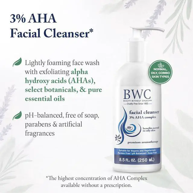 Alt view image 3 of 7 - Facial Cleanser Exfoliating Face Wash with Botanicals & Essential Oils, Benefits Normal to Oily Skin, Vegan-Friendly & Cruelty-Free, 8.5 Fl Oz