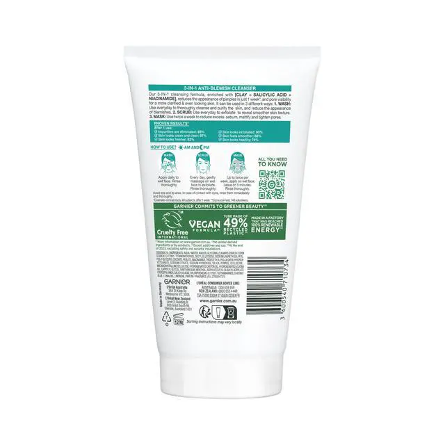 Alt view image 2 of 4 - Skin Naturals Pure 3in1 Wash+scrub+mask : 150ml.