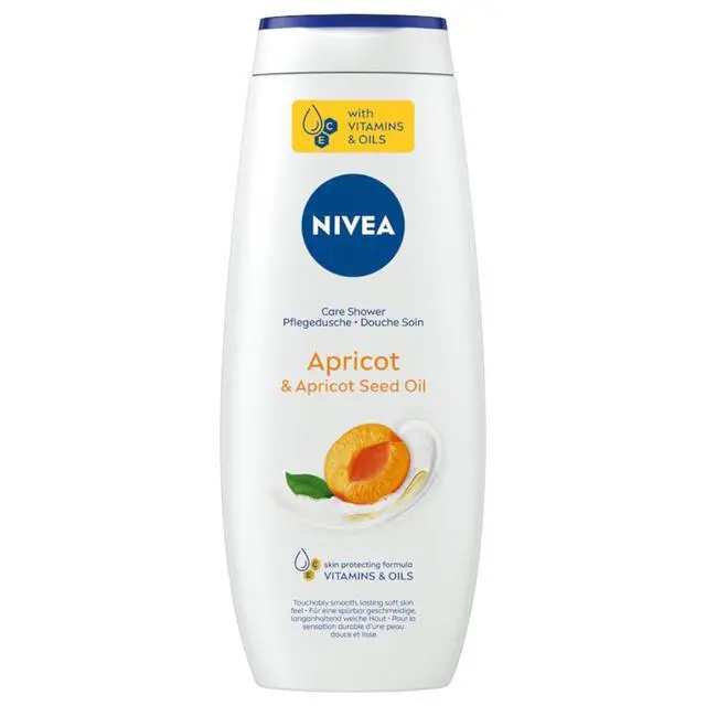 Main image of Apricot & Apricot Seed Oil Nourishing Shower Gel for Women and Men, 500 ml Mild Daily Body Cleanser with Vitamins C & E, pH-Balanced Hydrating Formula for Smooth Skin