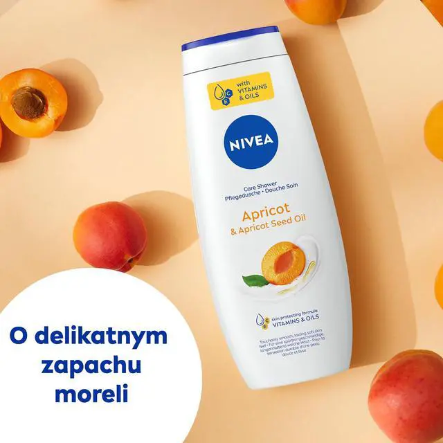 Alt view image 2 of 6 - Apricot & Apricot Seed Oil Nourishing Shower Gel for Women and Men, 500 ml Mild Daily Body Cleanser with Vitamins C & E, pH-Balanced Hydrating Formula for Smooth Skin