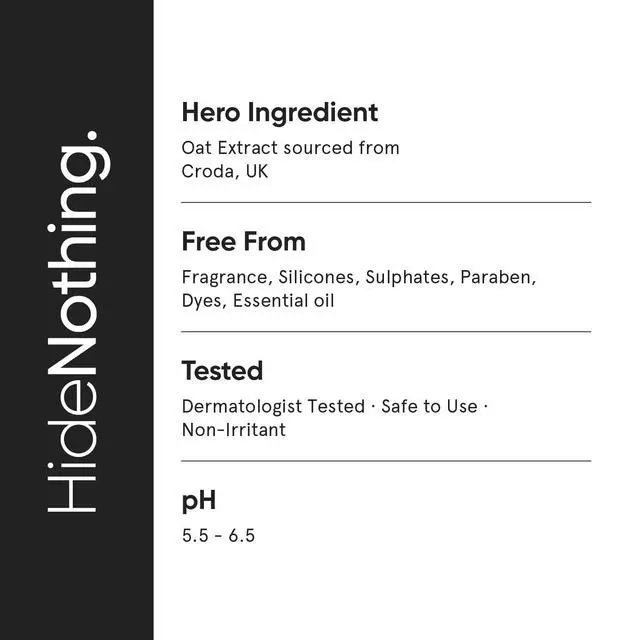 Alt view image 5 of 5 - 6% Oat Extract Gentle Cleanser with Hyaluronic Acid for Sensitive, Dry & Dehydrated Skin | Provides Hydration & Barrier Repair | For Women & Men | 4 Fl Oz / 120 ml