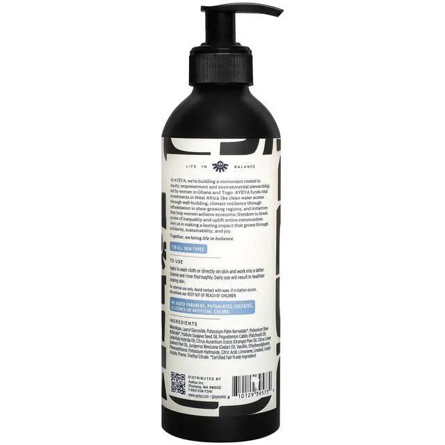 Alt view image 2 of 2 - Liquid African Black Soap Balance | Patchouli, Lavender & Orange for Combination Skin | Harmonizing Vegan Face & Body Wash | Natural African Soap with Shea | Handmade in Ghana | 12 Fl Oz