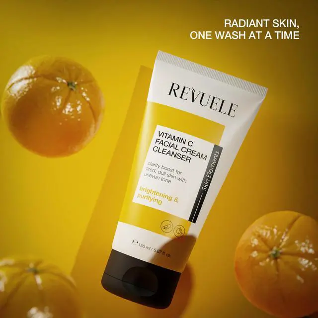Alt view image 2 of 7 - Vitamin C Facial Cream Cleanser Gentle Daily Face Wash for Brightening & Hydration 5.07 fl.oz, Vegan & Cruelty-Free