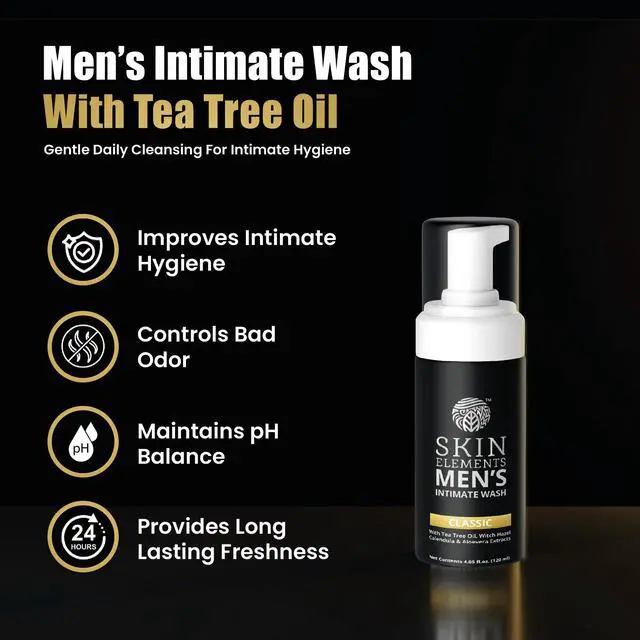 Alt view image 2 of 7 - Mens Intimate Wash | Tea Tree Oil & Aloe Vera | 4.05 Fl Oz